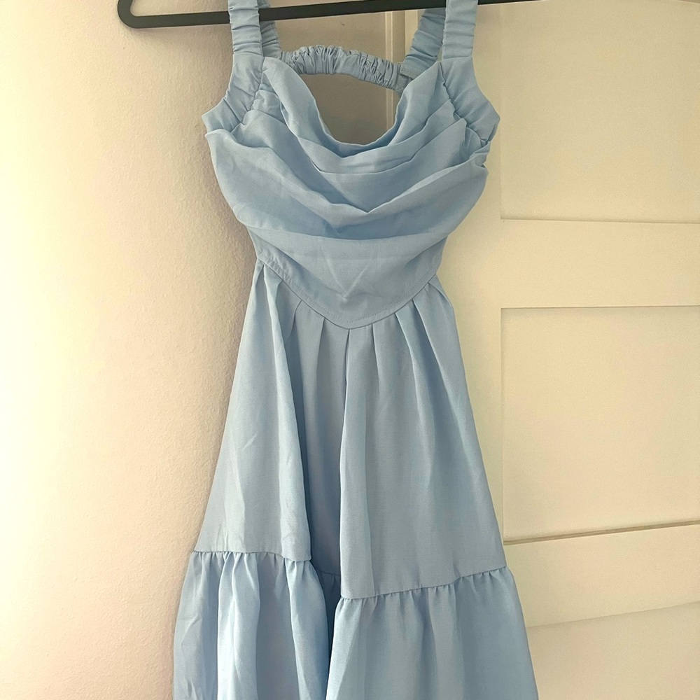 SHEIN Baby Blue Dress